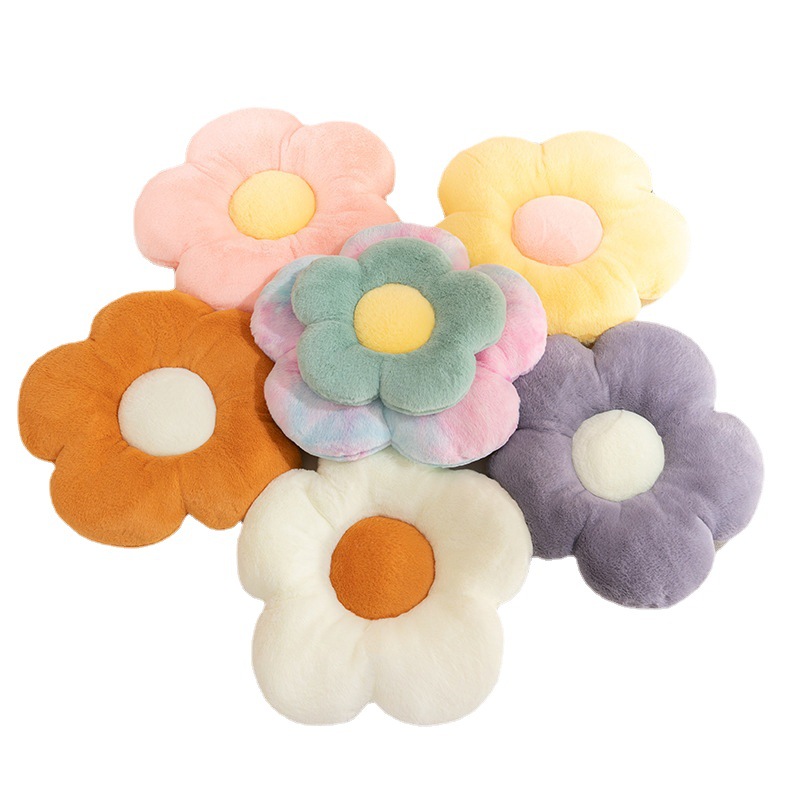 Juguete de peluche de flor suave y elástico forma de pétalo almohada de hueco muñeca de peluche almohada de sofá cojín de asiento de oficina Specification image