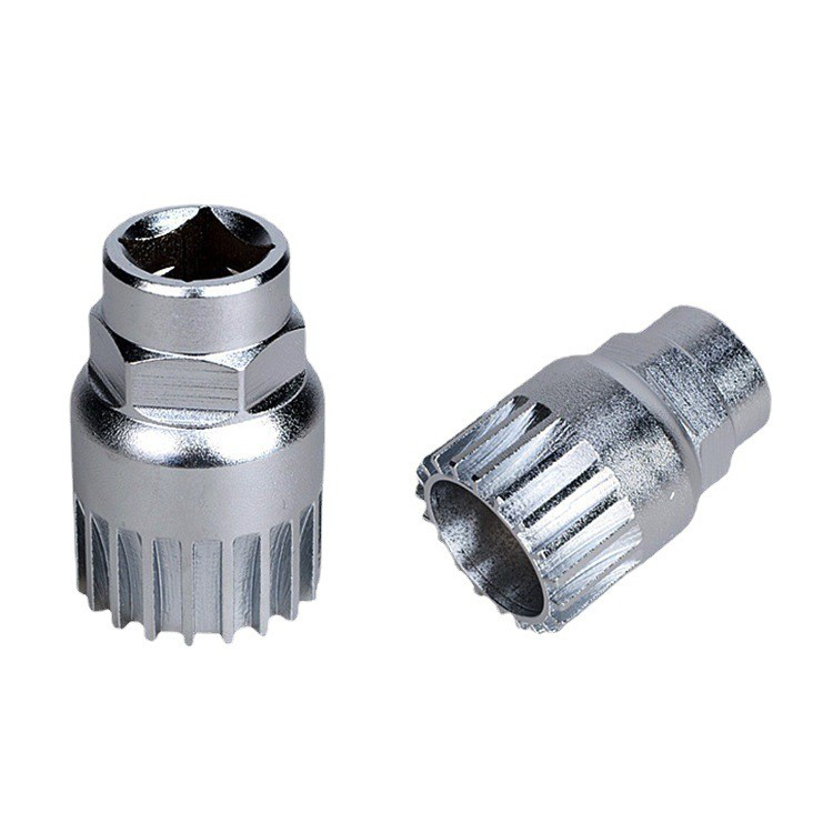 23237大套筒中轴工具山地车中轴拆卸工具中轴套筒飞轮套筒 死飞自行车方孔中轴维修拆装安装工具详情11