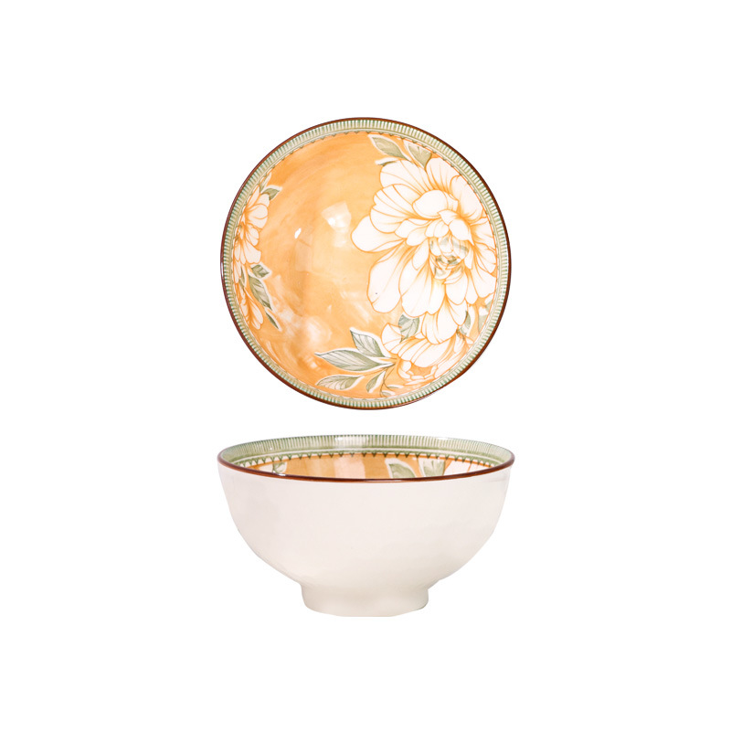 Camellia gift bowl set, Great Luck and Prosperity Ceramic tableware gift box set, opening ceremony gift and souvenir bowl and chopsticks, Golden Castle vase Application Scenario