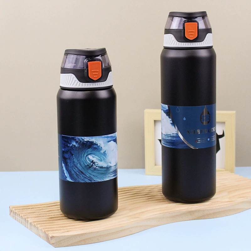 S98-YHSQ7121 Fashionable bullet-shaped lid direct drinking cup, 316 stainless steel insulated cup, high appearance level water cup detail image 12