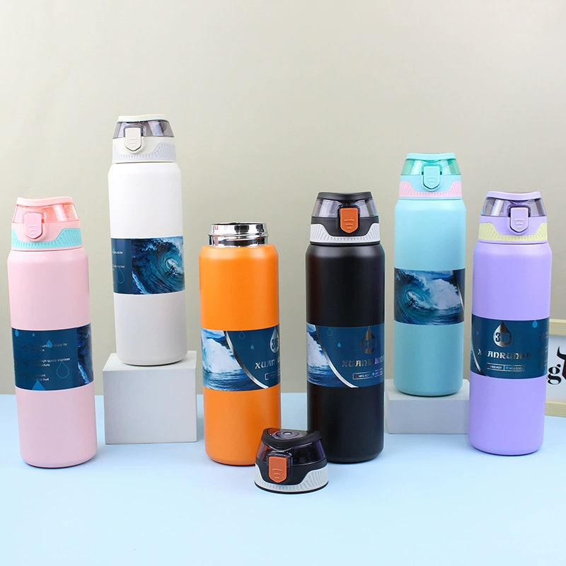 S98-YHSQ7121 Fashionable bullet-shaped lid direct drinking cup, 316 stainless steel insulated cup, high appearance level water cup