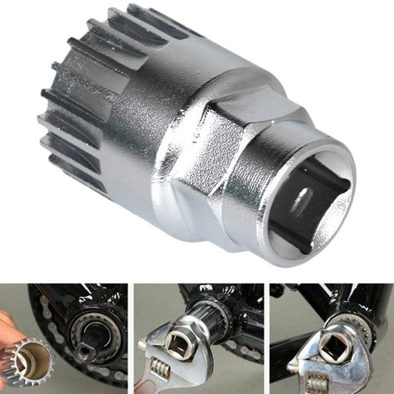 23237大套筒中轴工具山地车中轴拆卸工具中轴套筒飞轮套筒 死飞自行车方孔中轴维修拆装安装工具