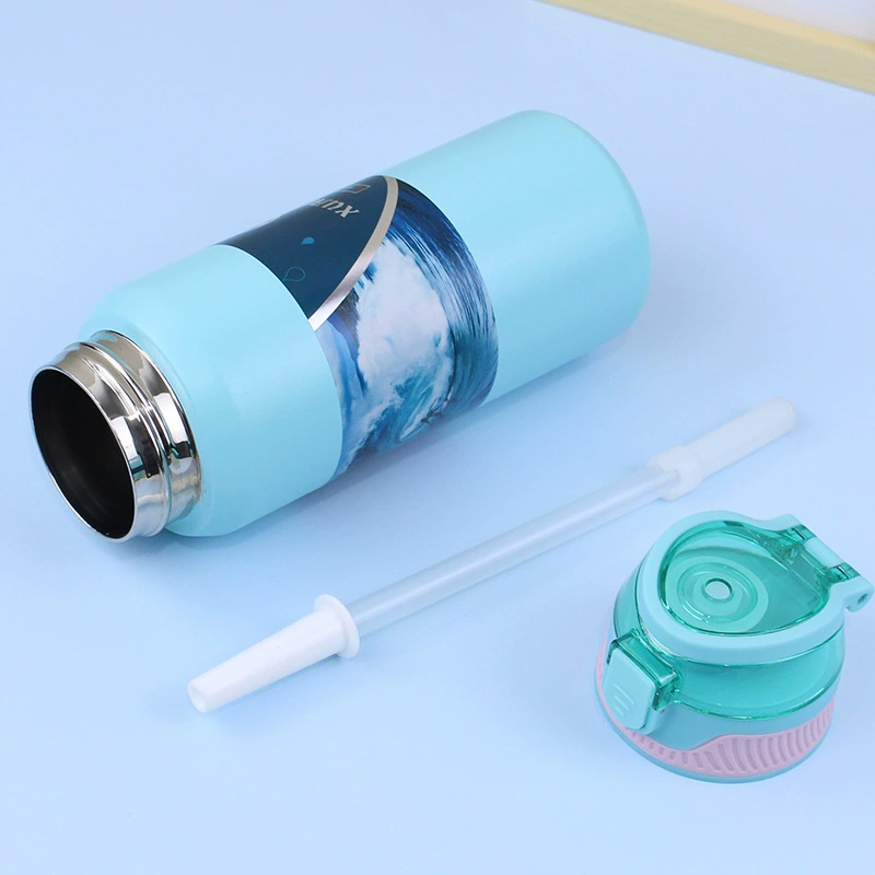 S98-YHSQ7121 Fashionable bullet-shaped lid direct drinking cup, 316 stainless steel insulated cup, high appearance level water cup detail image 7