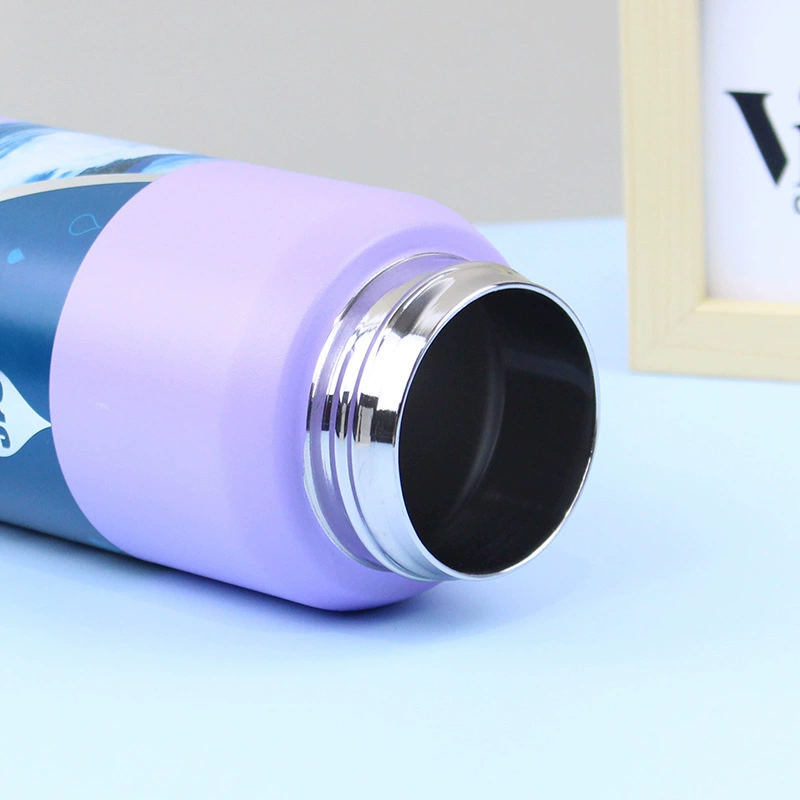 S98-YHSQ7121 Fashionable bullet-shaped lid direct drinking cup, 316 stainless steel insulated cup, high appearance level water cup detail image 5