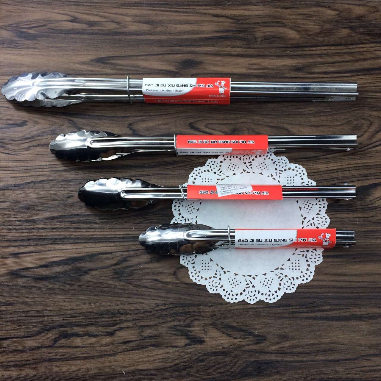 DF99445 Thickened multi-purpose food clamp, Stainless steel bread clamp, food barbecue clamp, Kitchenware food clamp, barbecue steak clamp, barbecue tools DF Trading House details Picture