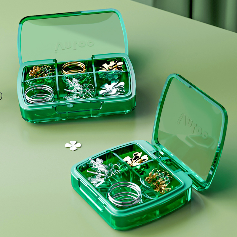 X51-8303-2 Portable medicine box, large mini portable large-capacity medicine box, tablet dispensing box details Picture