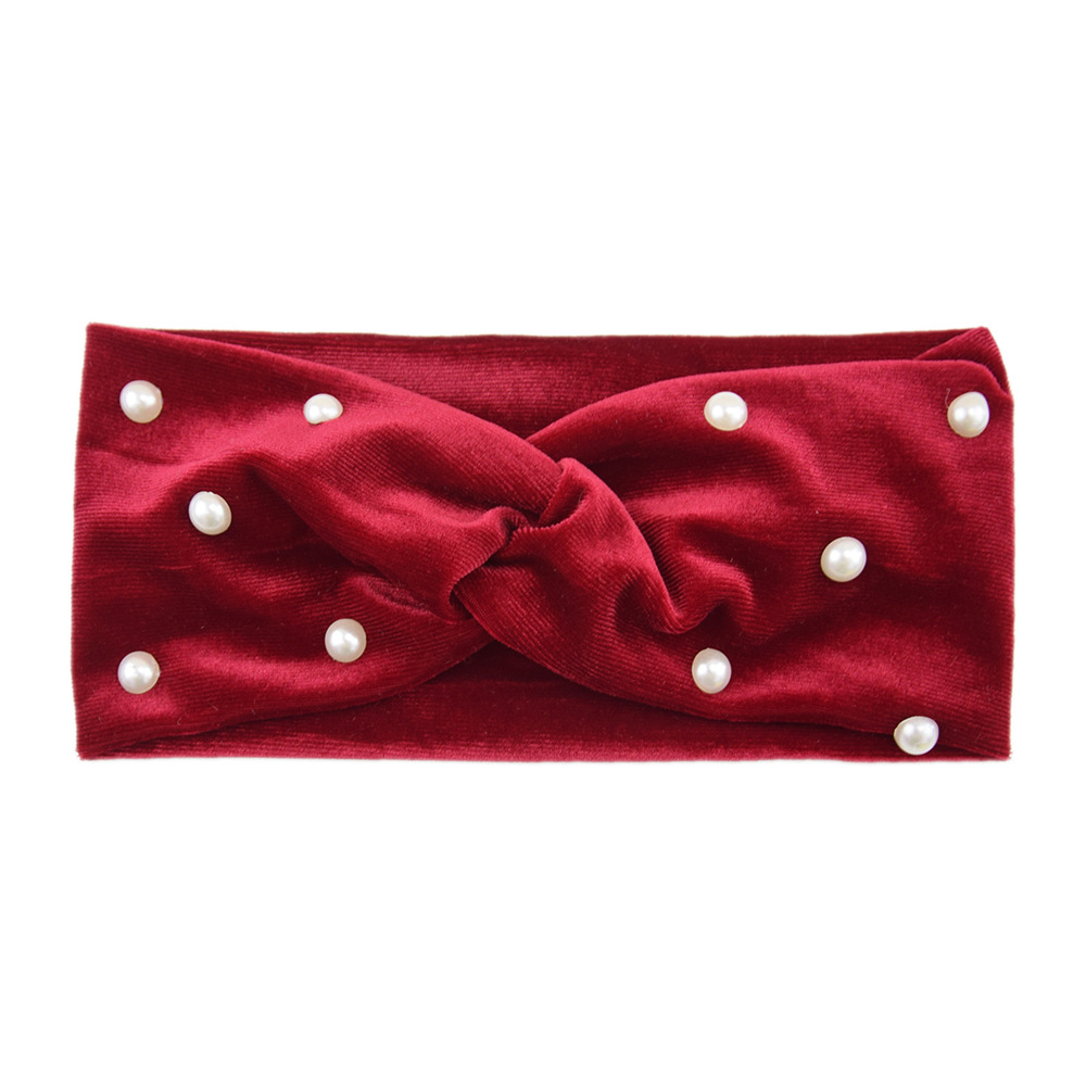 欧美交叉韩国绒发带运动洗脸发带详情图5