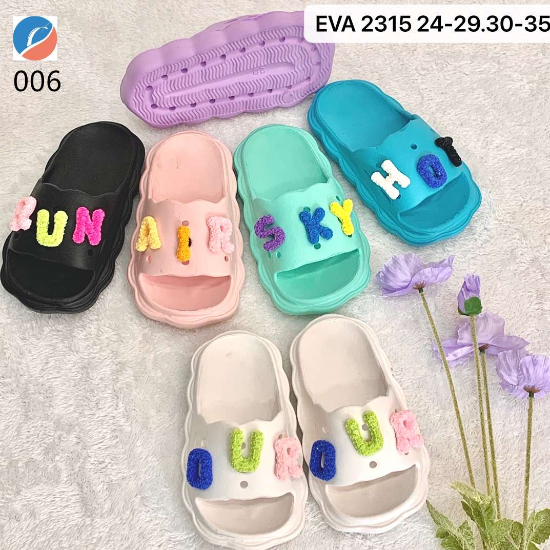Kids' slippers Girls' slippers Girls' Summer kids parent-child cartoon soft-soled home kids' slippers