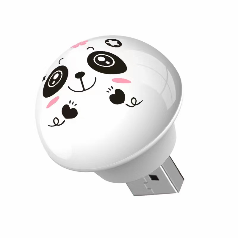 Panda cambio de color luz de voz voz inteligente pequeña luz nocturna USB luz Y4 detail image 9