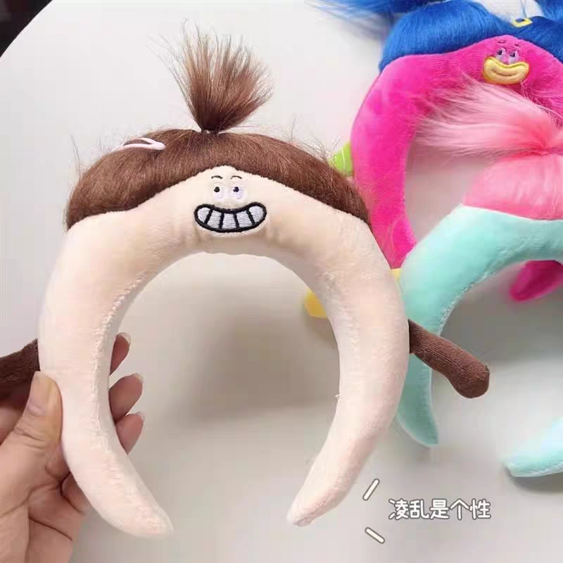 元气怪兽毛绒发箍小红书网红同款发饰可爱搞怪丑娃娃洗脸头箍发捆详情图14