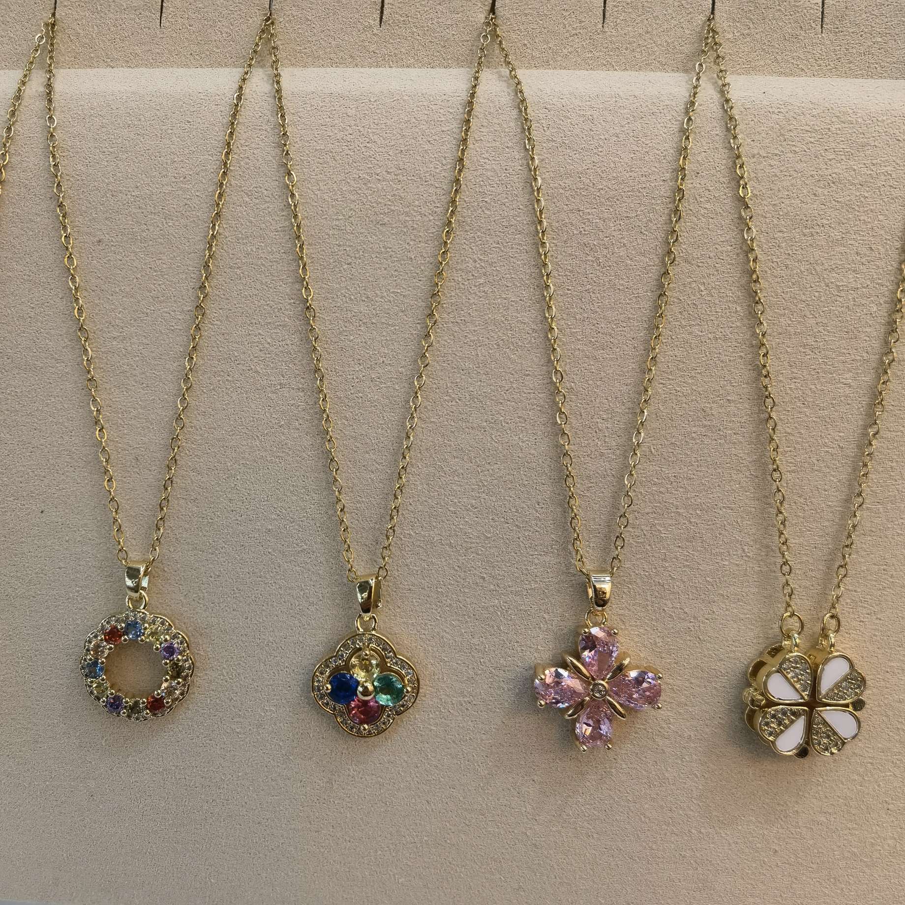 钛钢项链/镶钻/不锈钢饰品细节图