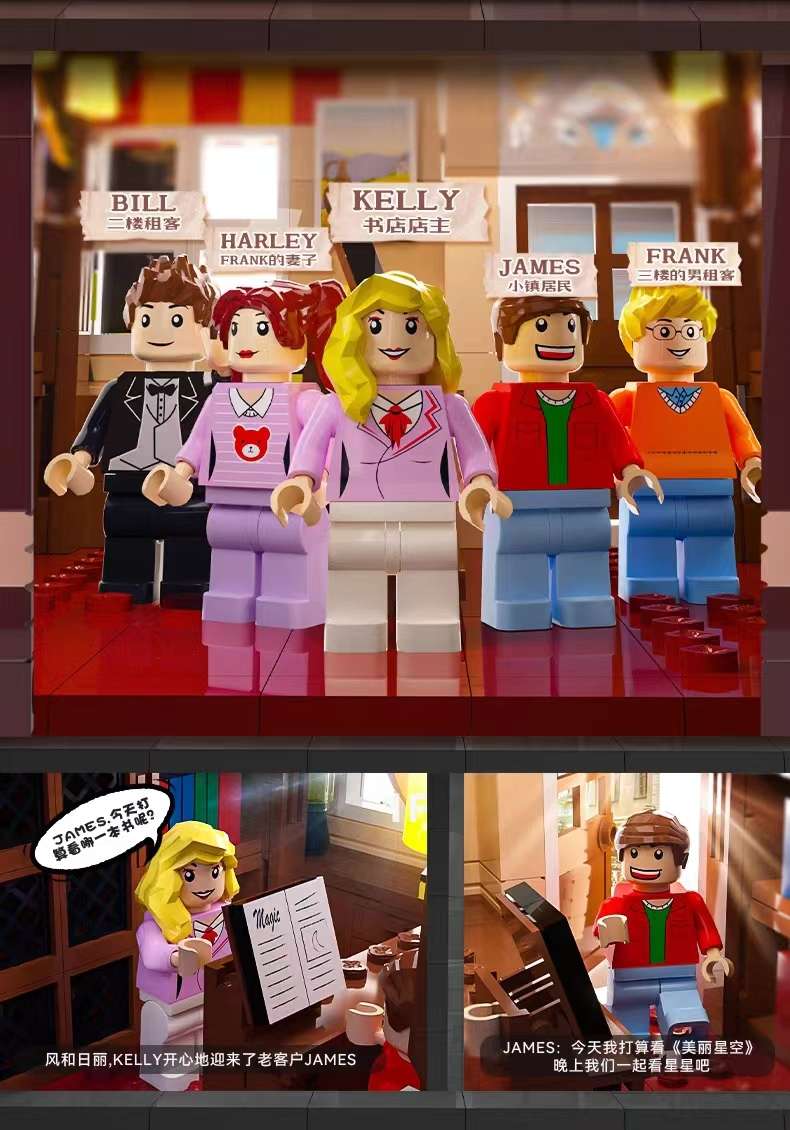 Jiale Specialized Building Block Maker Series, assembling small houses, street scenes, trendy toys, birthday toys and gifts for children, boys and girls detail image 7