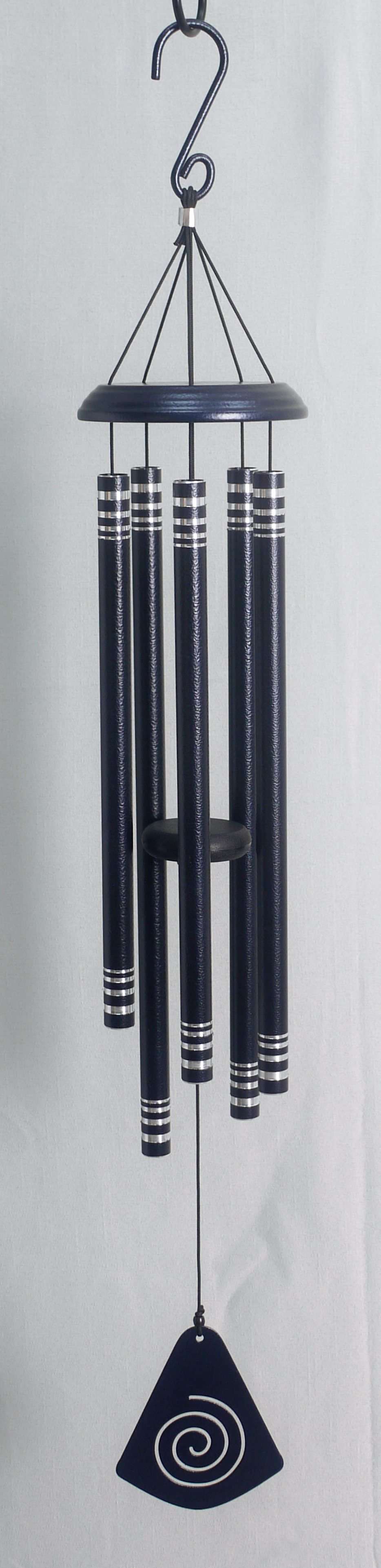 多层边顶盖镭雕管风铃