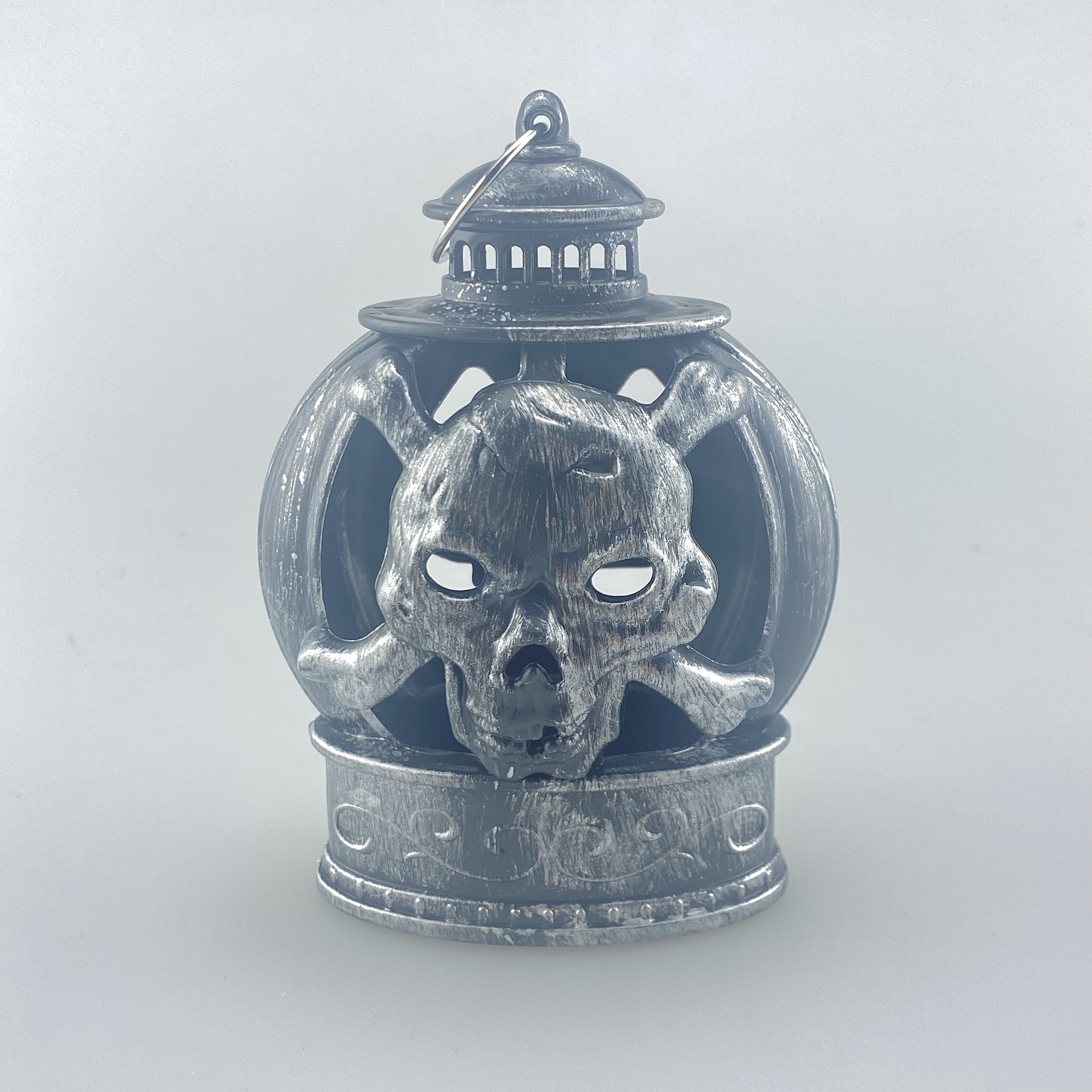 金银双色南瓜鬼头灯，一面南瓜一面鬼头，带挂环，摆件挂件两用详情5