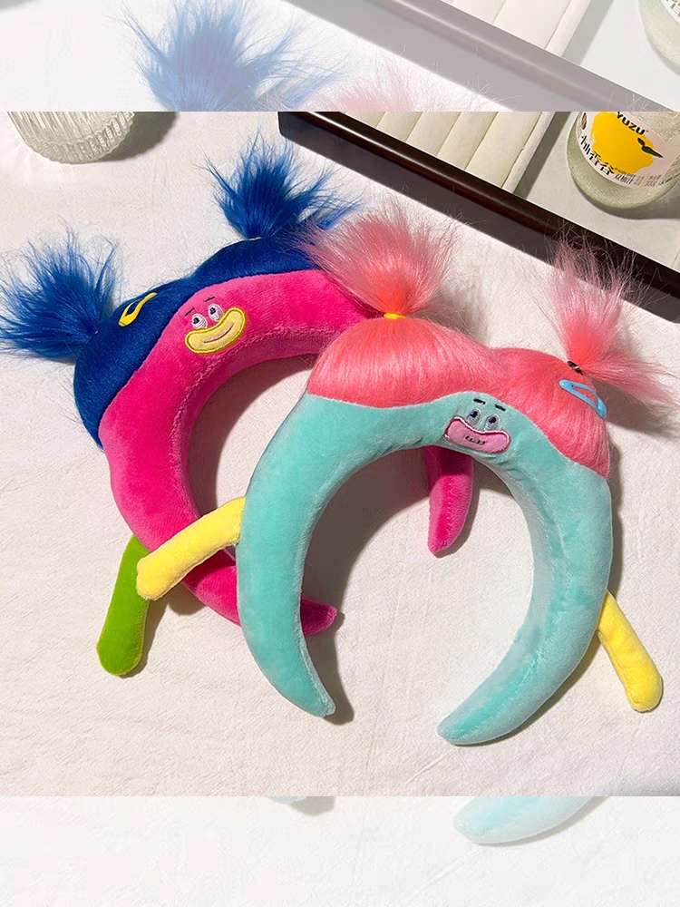 元气怪兽毛绒发箍小红书网红同款发饰可爱搞怪丑娃娃洗脸头箍发捆详情图11