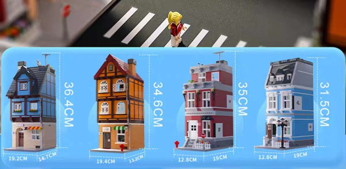 Jiale Specialized Building Block Maker Series, assembling small houses, street scenes, trendy toys, birthday toys and gifts for children, boys and girls detail image 4