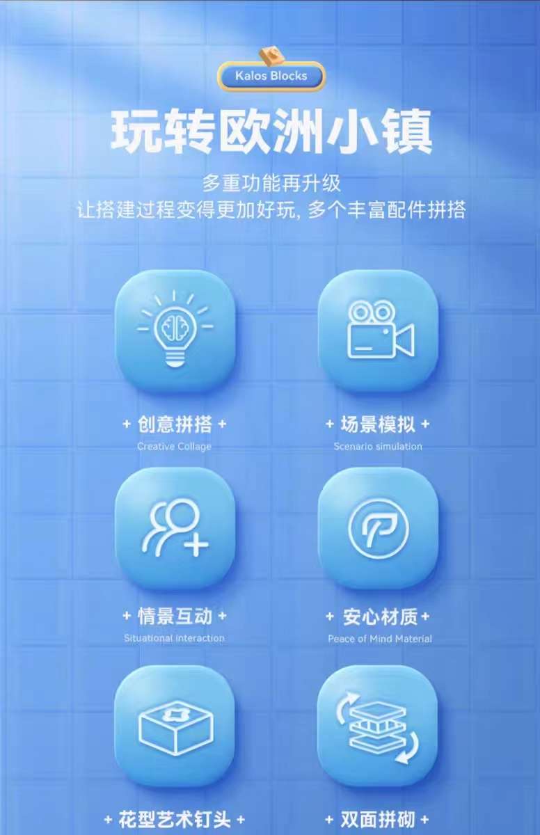 Jiale Specialized Building Block Maker Series, assembling small houses, street scenes, trendy toys, birthday toys and gifts for children, boys and girls details Picture