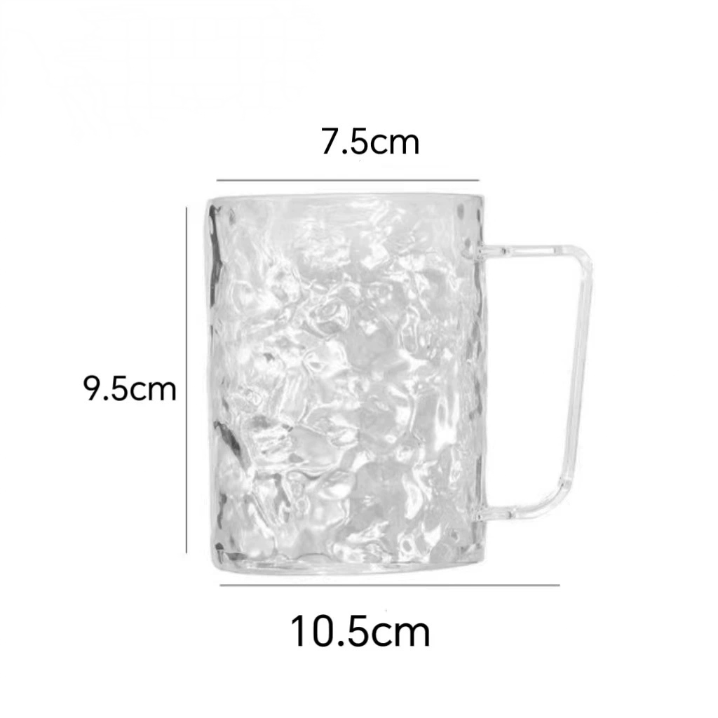 T38-W0130 Light Luxury transparent glacier wave wash cup, Brushing cup, mouthwash cup, transparent toothbrush holder cup detail image 9
