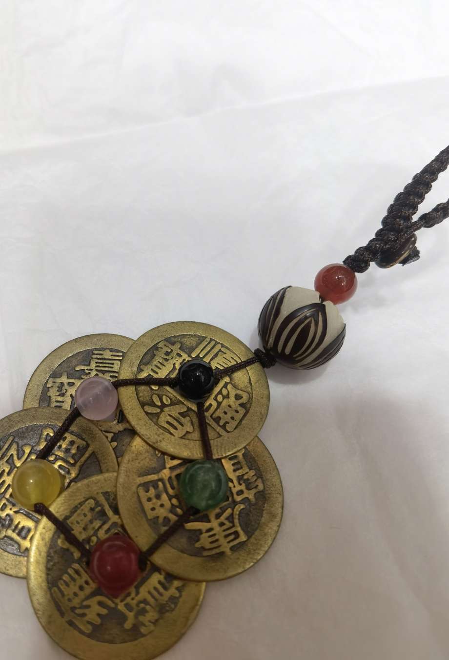 Five Emperors' coin copper keychain bag pendant Application Scenario