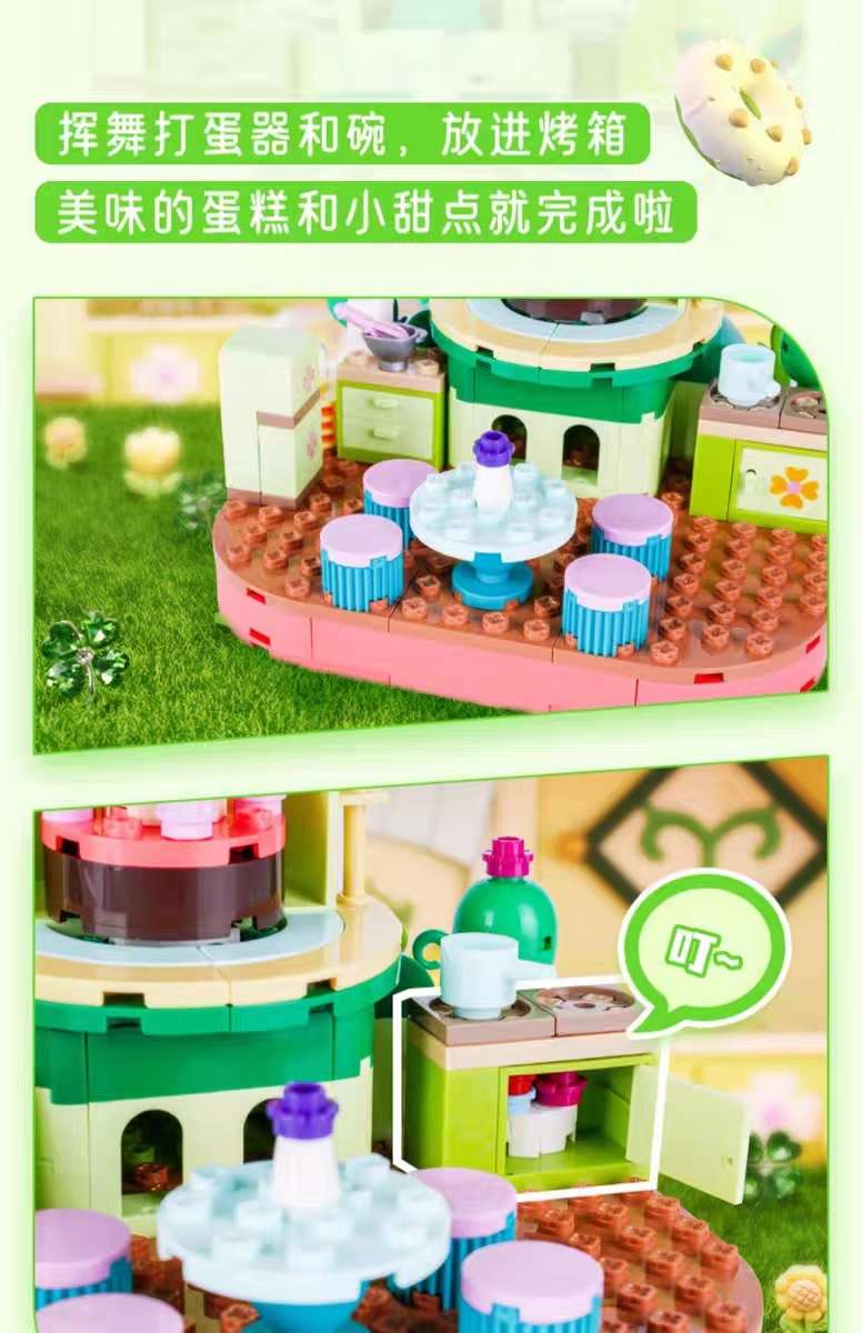Jiale Special Building Blocks Aimeili Music Princess Castle Series Small Particle girl Assembly Children's educational toys detail image 4