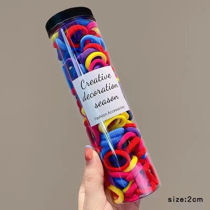Douyin's best-selling diy hair tie, children's hair accessory, cute baby, high-end black plush hair band, rubber band, women's hair clip wholesale detail image 6