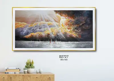 Pure Hand Three-Dimensional Oil Painting Modern Decorative Painting Hanging Painting 80✖️160
