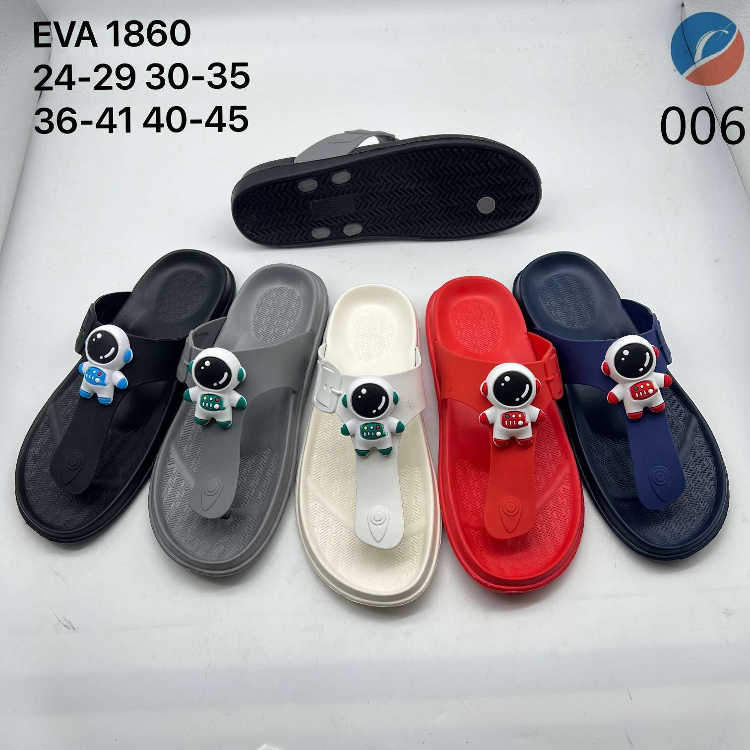 New flip-flops one flip-flop slippers lightweight non-slip solid color EVA material soft