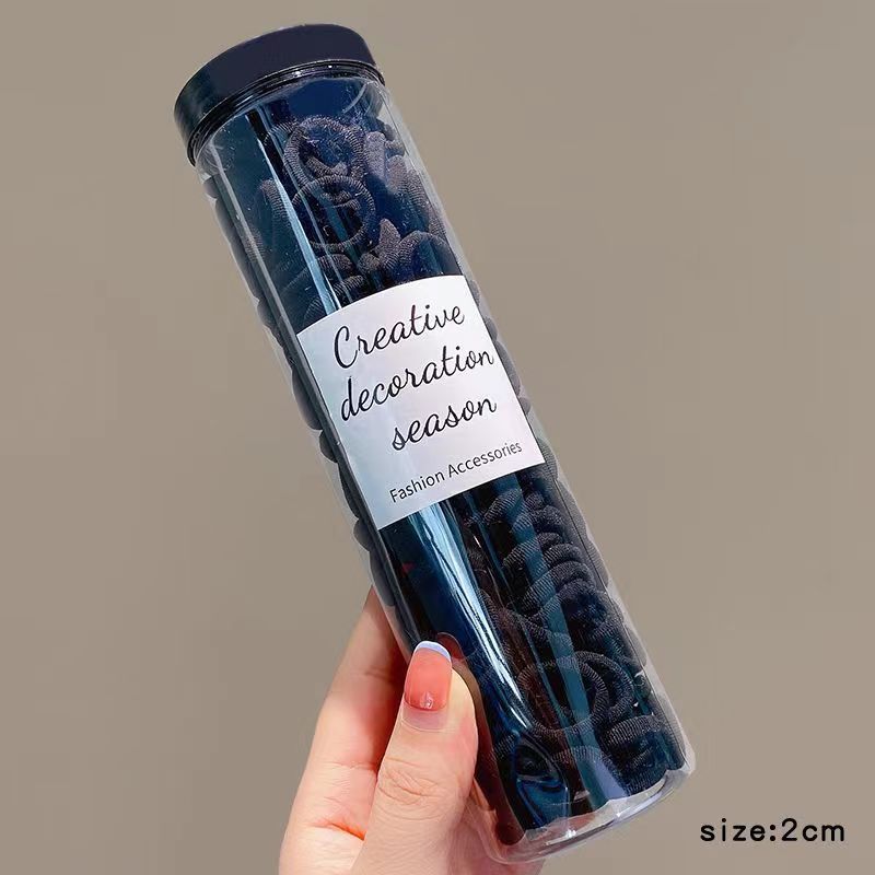 Douyin's best-selling diy hair tie, children's hair accessory, cute baby, high-end black plush hair band, rubber band, women's hair clip wholesale detail image 7