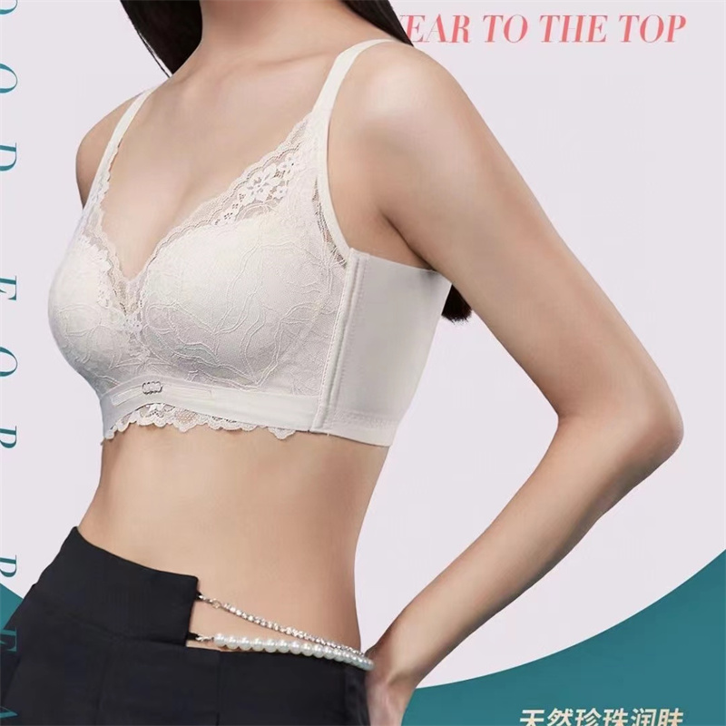 2023秋冬时尚精美蕾丝文胸收副乳聚拢调整型大胸内衣126