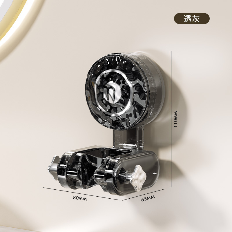 The S44-ST5045 suction cup type showerhead stand fixator is adjustable, movable, and does not require drilling for strong vacuum suction Application Scenario