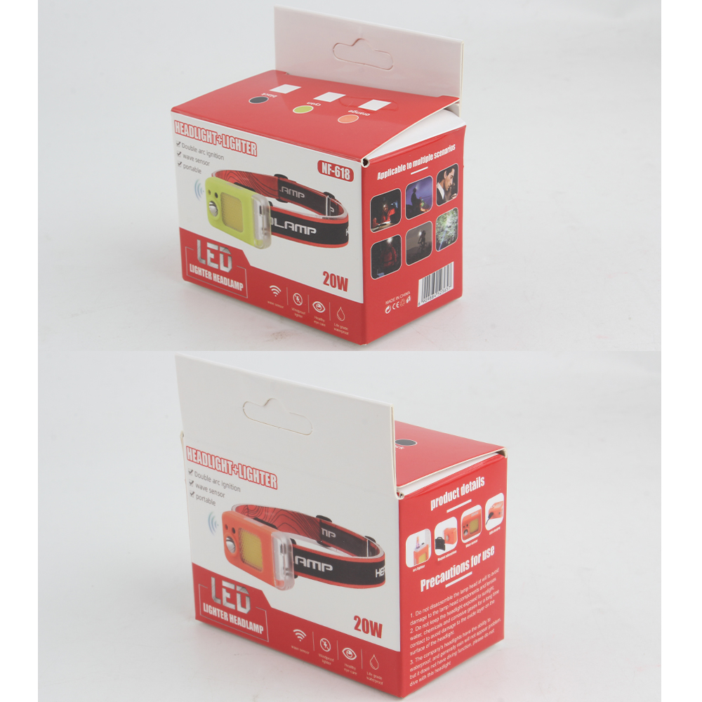 户外探险头灯白底实物图