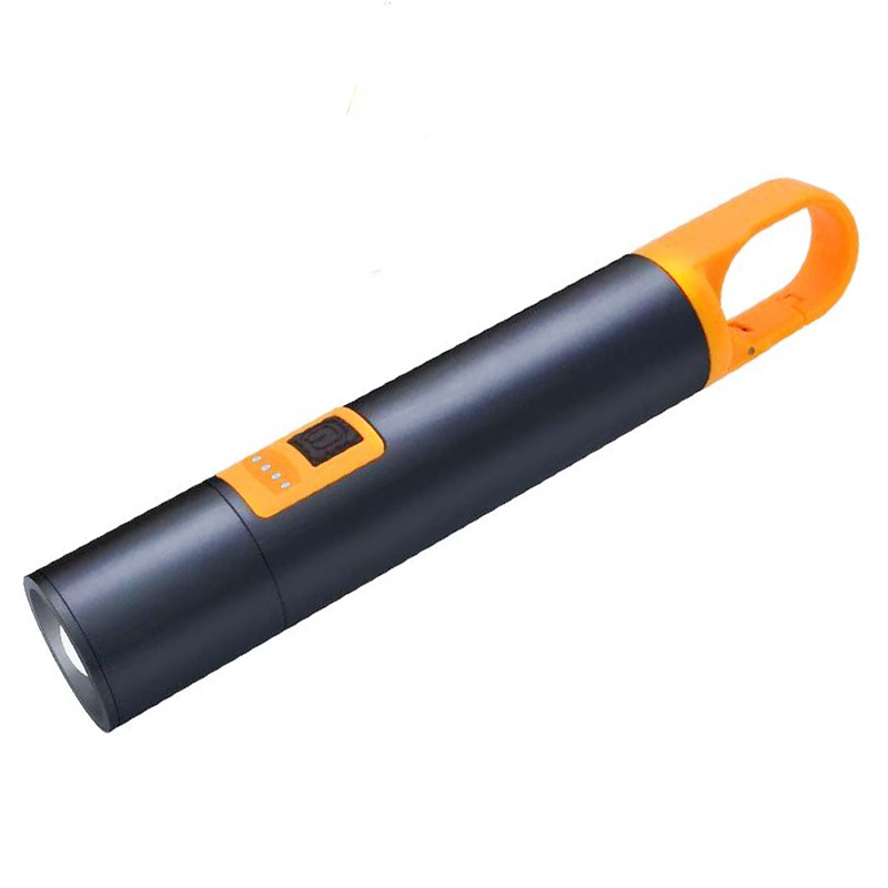 White Laser Telescopic Zoom Flashlight Emergency Usb Charging Outdoor Camping Light Multi-Function Keychain Light Specification drawing