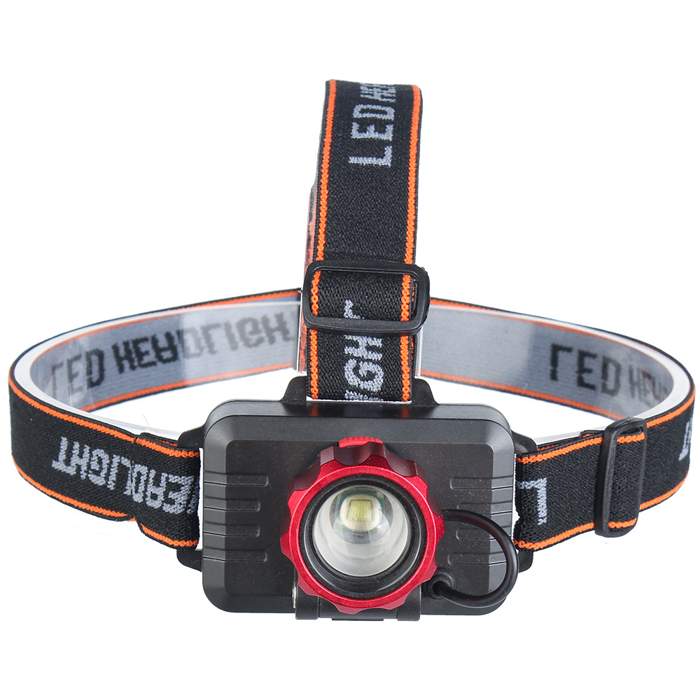 T6 Headlamp Stretch Zoom Headlamp Fishing Light Usb Charging Power Headlamp Wholesale Specification drawing