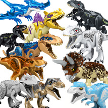 混批恐龙积木玩具侏罗纪大号霸王龙拼装积木益智跨境拆装组装恐龙880