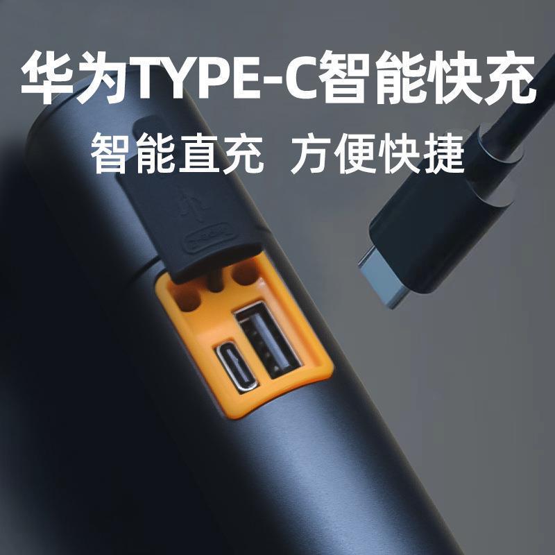 White Laser Telescopic Zoom Flashlight Emergency Usb Charging Outdoor Camping Light Multi-Function Keychain Light Application Scenario
