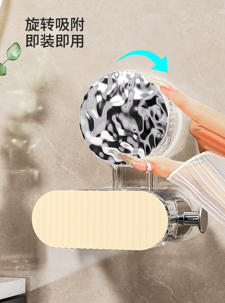 S44-ST5044吸盘拖把夹免打孔拖把架收纳架壁挂无痕粘钩扫把挂架详情图3