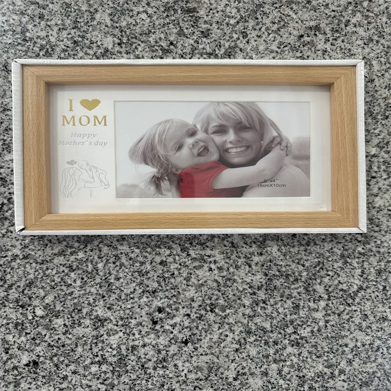 简约单孔6寸 木质 相框 爱妈妈 母亲节