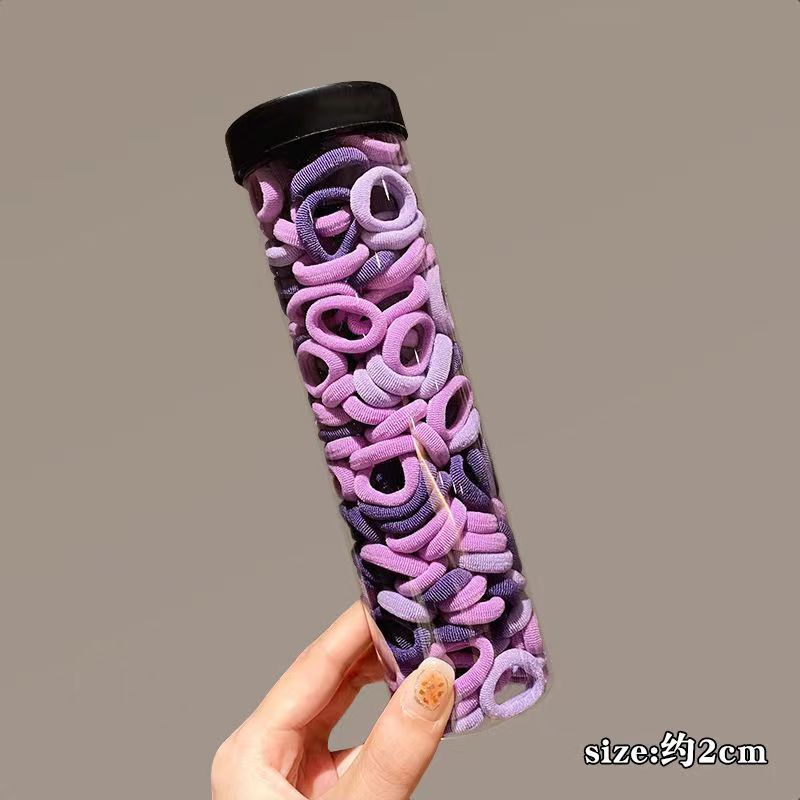 Douyin's best-selling diy hair tie, children's hair accessory, cute baby, high-end black plush hair band, rubber band, women's hair clip wholesale detail image 5