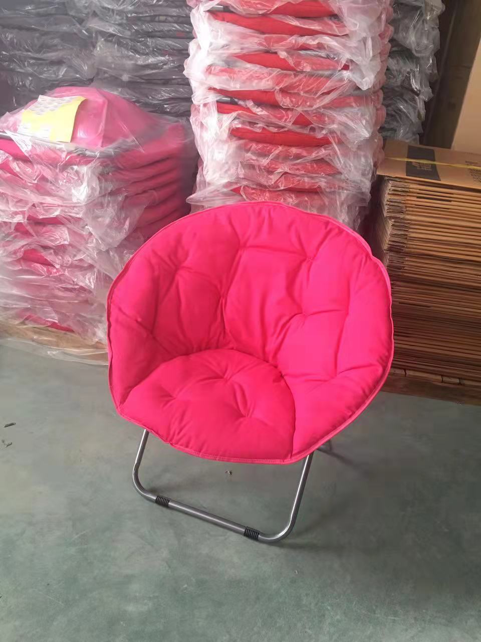 月亮椅/沙滩椅/加棉椅子白底实物图