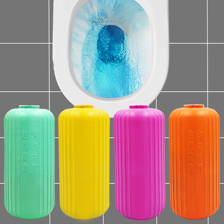 Toilet cleaning magic box household clean toilet gel toilet deodorization to odor cleaning detergent blue bubble magic bottle wholesale 222