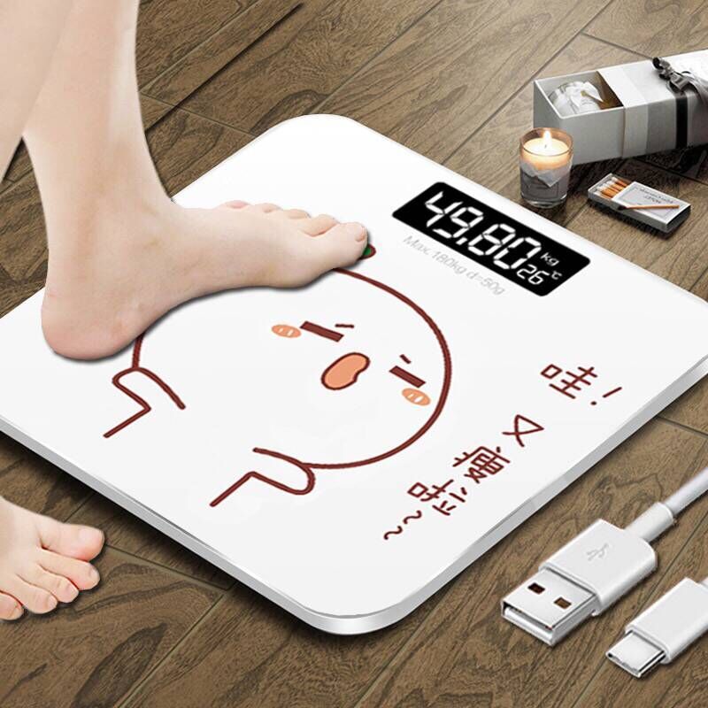 usb charging mini electronic scale weighing human scale household electronic wholesale healthy human scale manufacturers 193 full figure