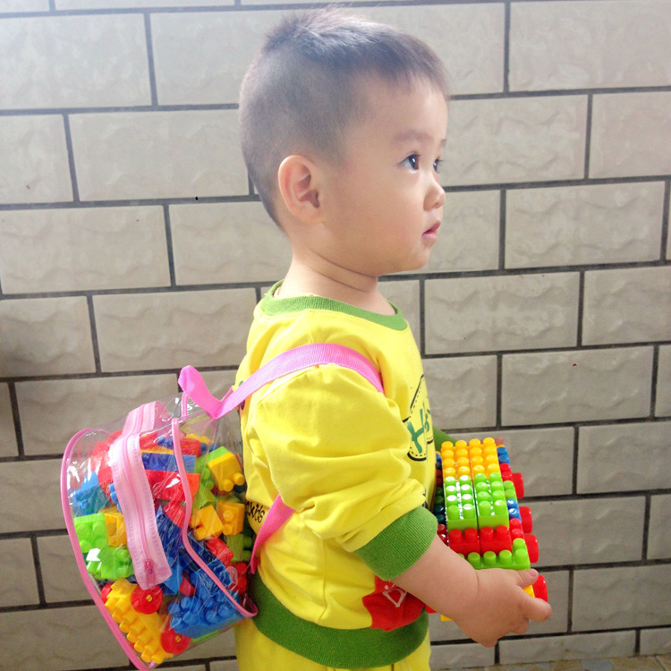 Cross-border manufacturers directly supply children's large particle building blocks baby puzzle DIY Mosaic kindergarten toys wholesale 49 details Picture