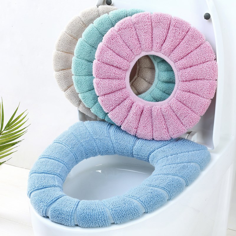 Elastic thickened toilet gasket O-type U-type V-type universal seat mat washable toilet seat mat Autumn and winter seat cover 704 Specification drawing