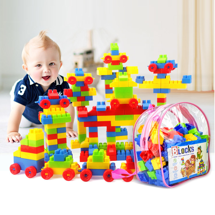 Cross-border manufacturers directly supply children's large particle building blocks baby puzzle DIY Mosaic kindergarten toys wholesale 49 full figure