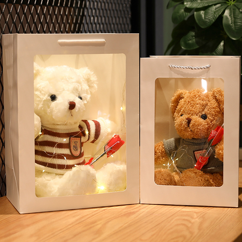 Small teddy bear doll Valentine plush toys Qixi doll birthday gift manufacturers wholesale gift 304