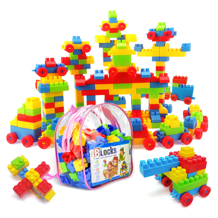 Cross-border manufacturers directly supply children's large particle building blocks baby puzzle DIY Mosaic kindergarten toys wholesale 49 Application Scenario