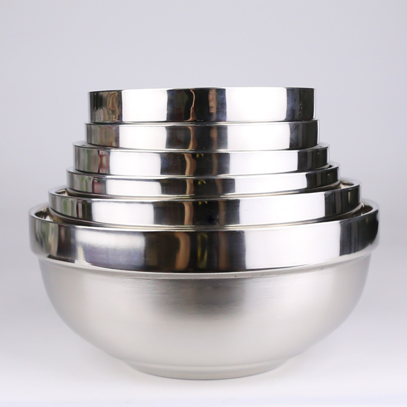 Chinese 304 stainless steel double-layer fast food bowl thickened anti-scalding children's rice bowl School canteen factory soup bowl custom 832 Application Scenario