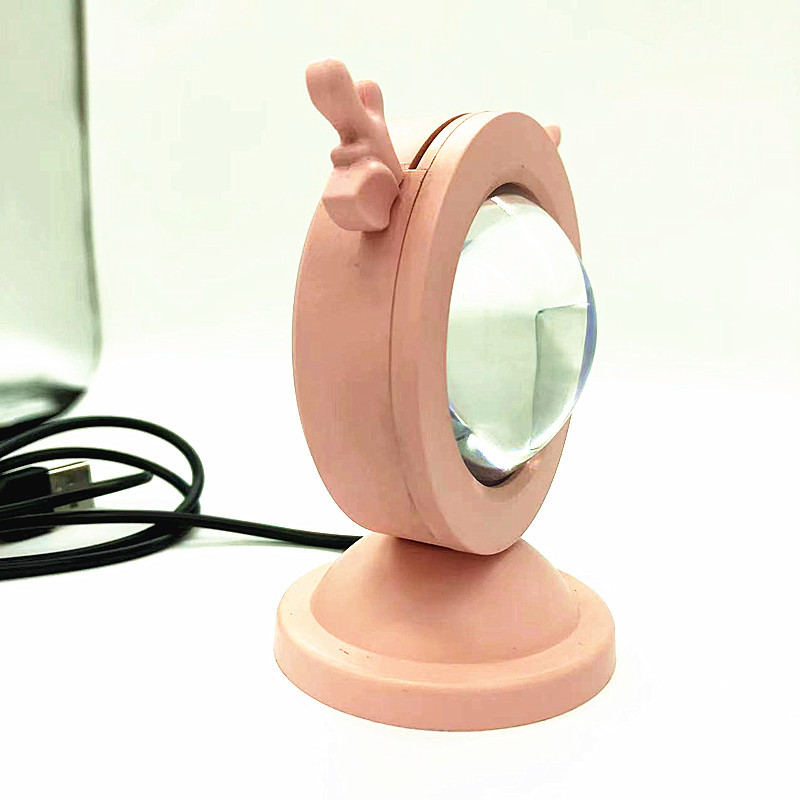RGB Sunset Light Sunset Light Cat ear floor table lamp living room bedroom projection sunset light Afterglow atmosphere light 541 details Picture