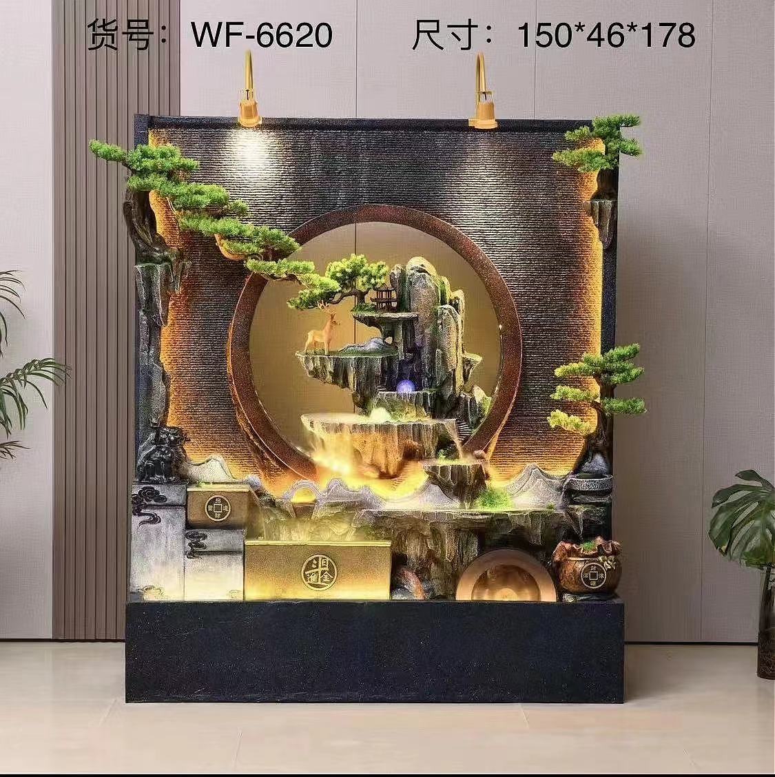 树脂流水/假山流水/摆件细节图