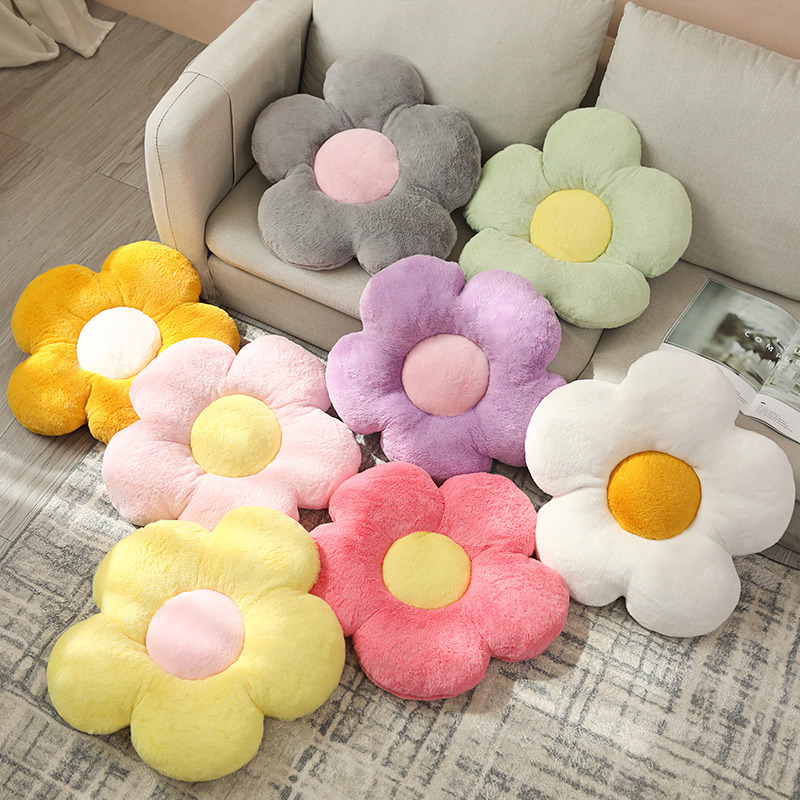 Flower seat cushion butt cushion sofa bay window bedroom floor chair cushion Sunflower cushion carpet living room wholesale gifts 817 Application Scenario